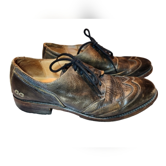 Bed Stu Mens Cobbler Derby Leather Oxford Brown Shoes Size 8 Hipster Distressed - Picture 2 of 12